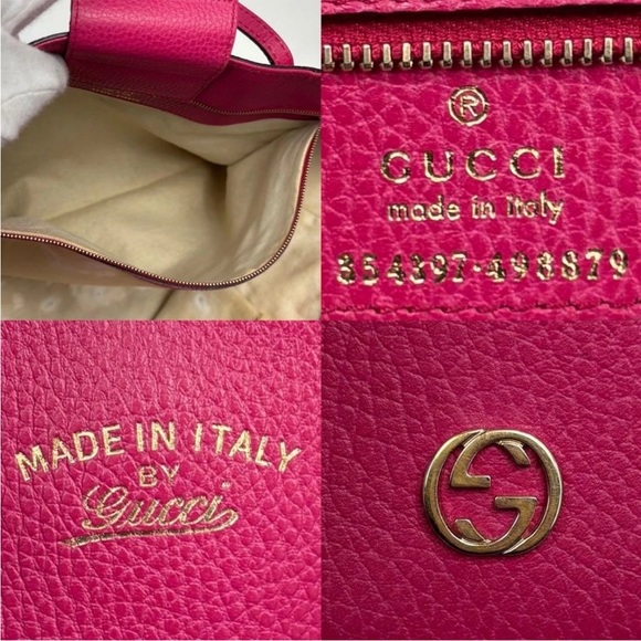 Gucci Fuchsia Leather Tote - Picture 7 of 9